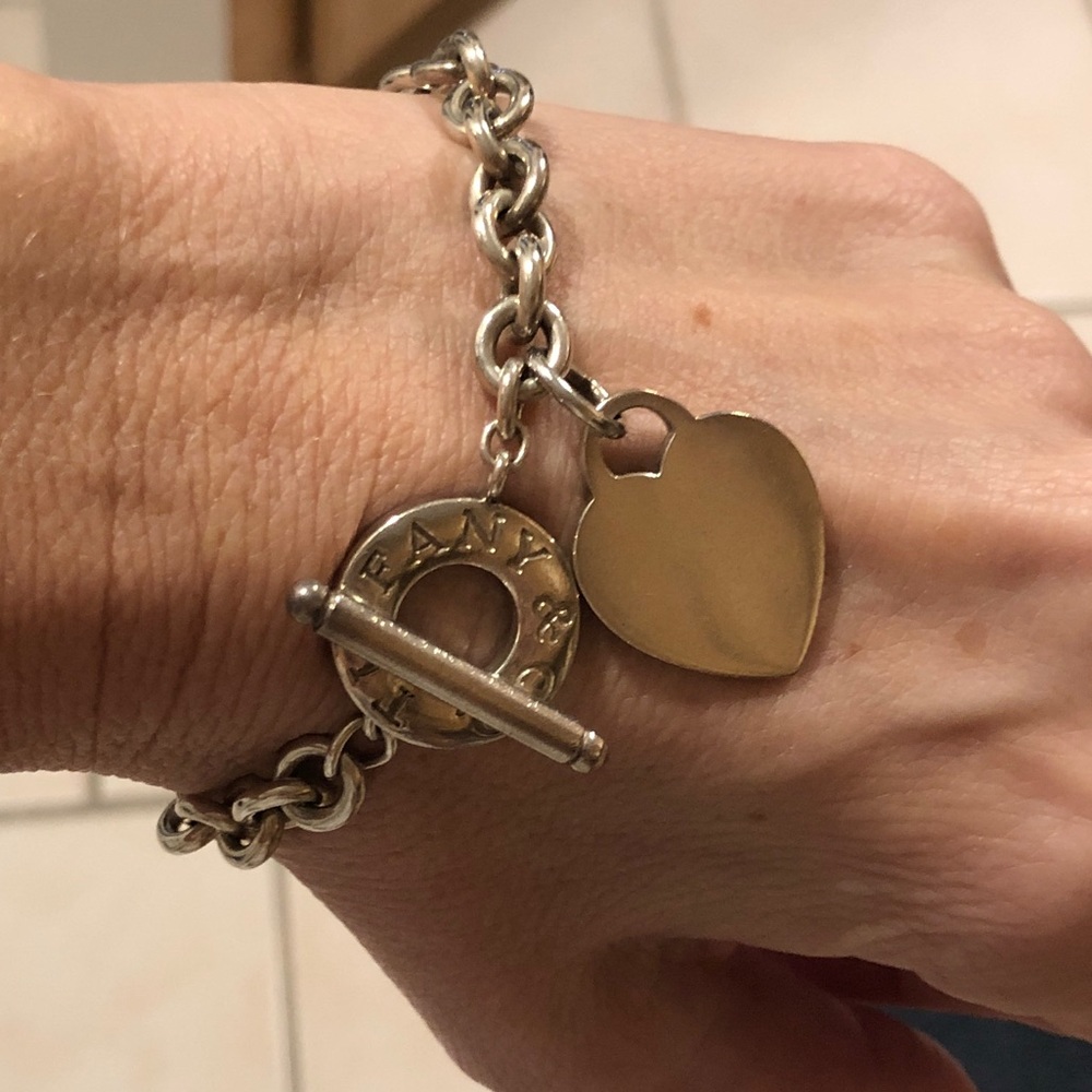 Tiffany toggled heart bracelet